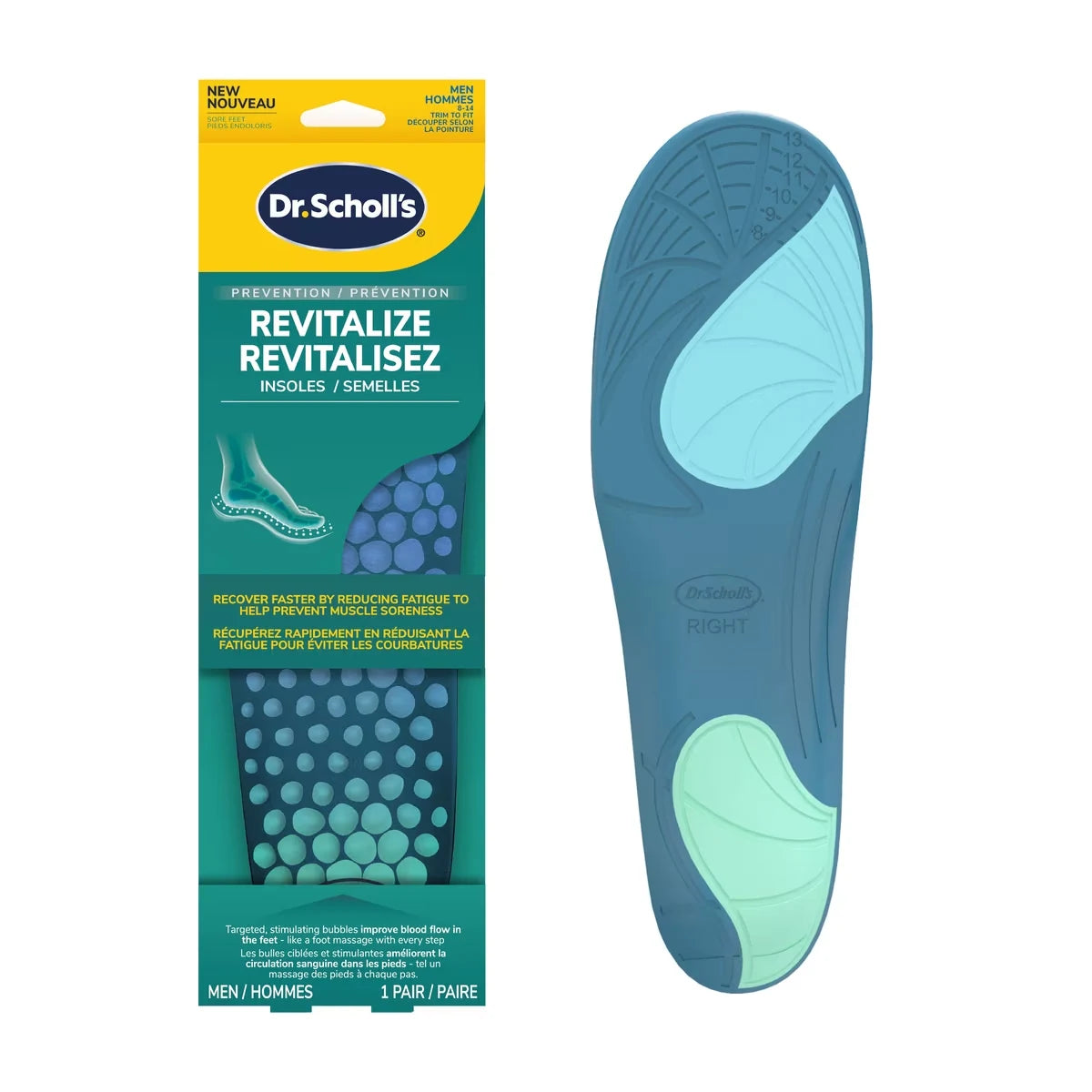 Dr. Scholl's Revitalize Recovery Insole Orthotics, Men, Size 8-14 product image