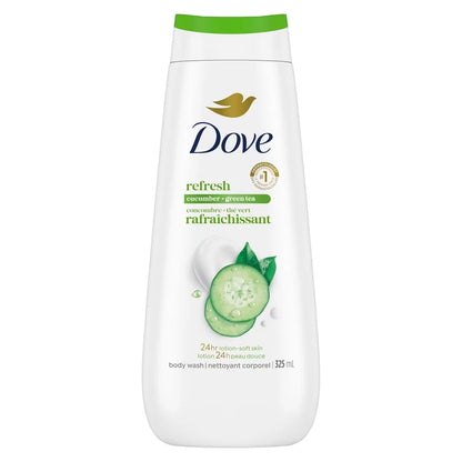 Dove Refreshing Body Wash for renewed, 325 ml front package