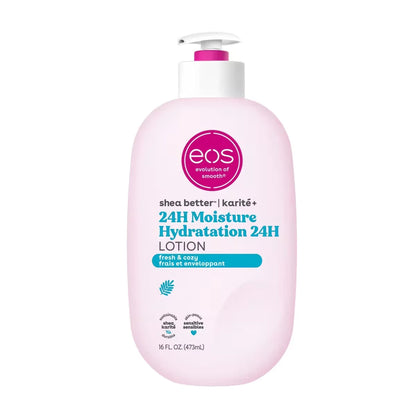 eos Shea Better 24H Moisture Body Lotion, Fresh & Cozy front package