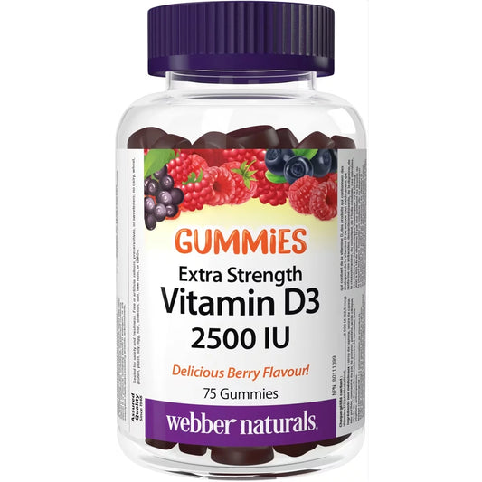 Webber Vitamin D3 Extra Strength 2500 IU front package