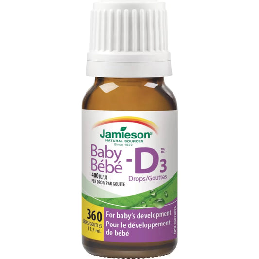 Jamieson Baby-DTM Vitamin D3 400 IU Droplets 11.7 mL product image