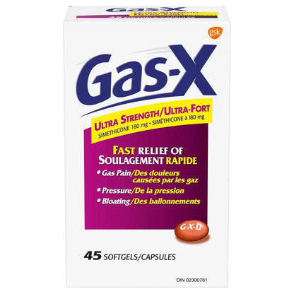 Gas-X Ultra Strength Softgels 45 Units front package