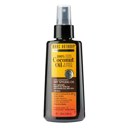 Marc Anthony 100% Extra Virgin Coconut Oil & Shea Butter Dry Styling Oil front package