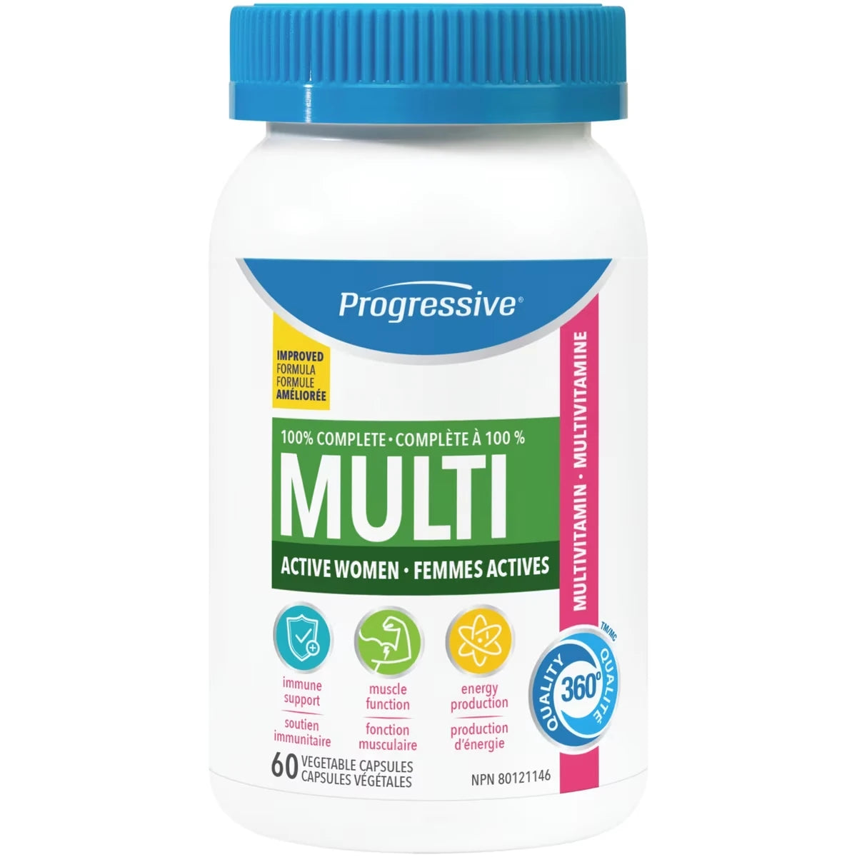 Progressive 100% Complete Multi for Active Women front package
