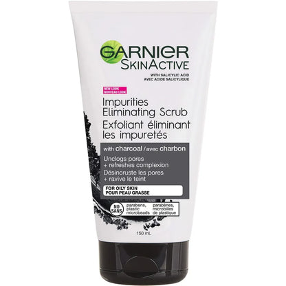 Garnier SkinActive Charcoal Impurities Eliminating Scrub Cleanser For Oily skin alternate view