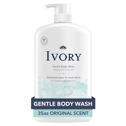 Ivory Gentle Body Wash, Original Scent front package