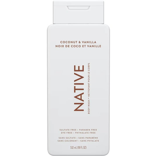 Native Body Wash Coconut & Vanilla 510g front package