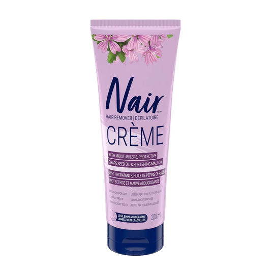 Nair Hair Removal Crème for Coarse Hair with Grape Seed Oil front package