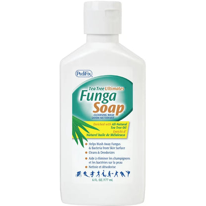 Pedfix Tea Tree Ultimate Funga Soap Cleansing Wash 177 mL front package