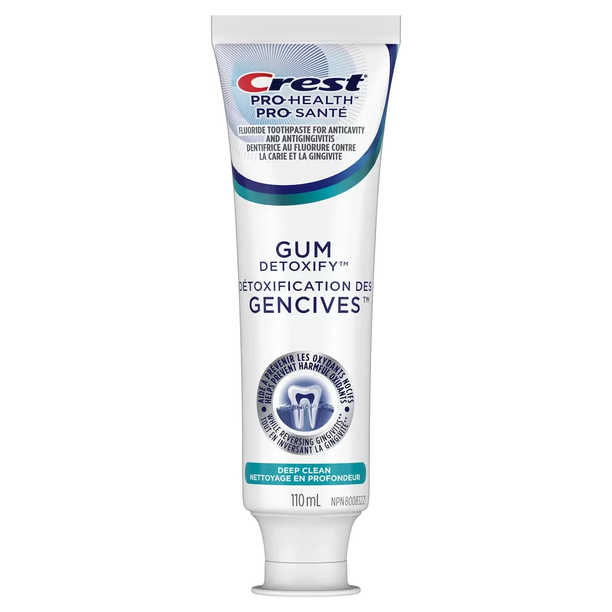 Crest Gum Detoxify Deep Clean Toothpaste, 110 mL product image