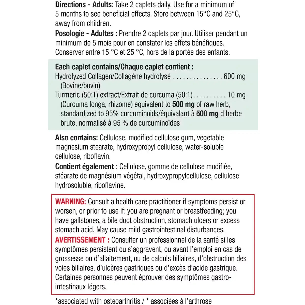Jamieson Collagen Turmeric Complex product detail