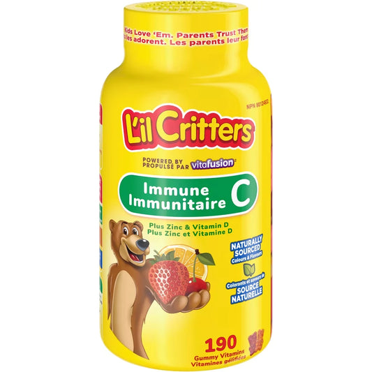 L'Il Critters Immune C Gummy Vitamins front package