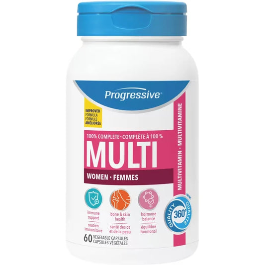 Progressive 100% Complete Multi for Women front package