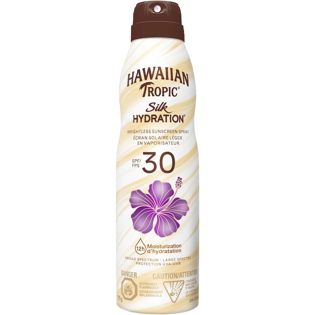 Hawaiian Tropic SILK HYDRATION® WEIGHTLESSTM Sunscreen Spray, SPF 30 front package