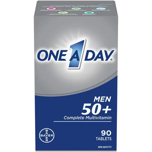 One A Day Multivitamins For Men 50 Plus product package