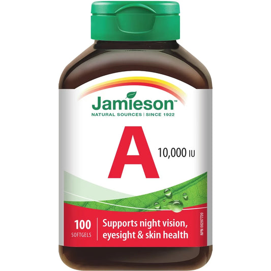 Jamieson Vitamin A 10,000 IU front package