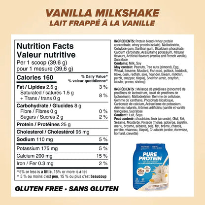 Pure Protein Powder, Vanilla Cream Whey Powder , Great for Shakes product detail