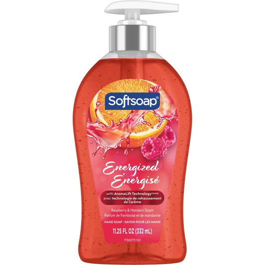 Softsoap Energized Liquid Hand Soap, Paraben Free front package