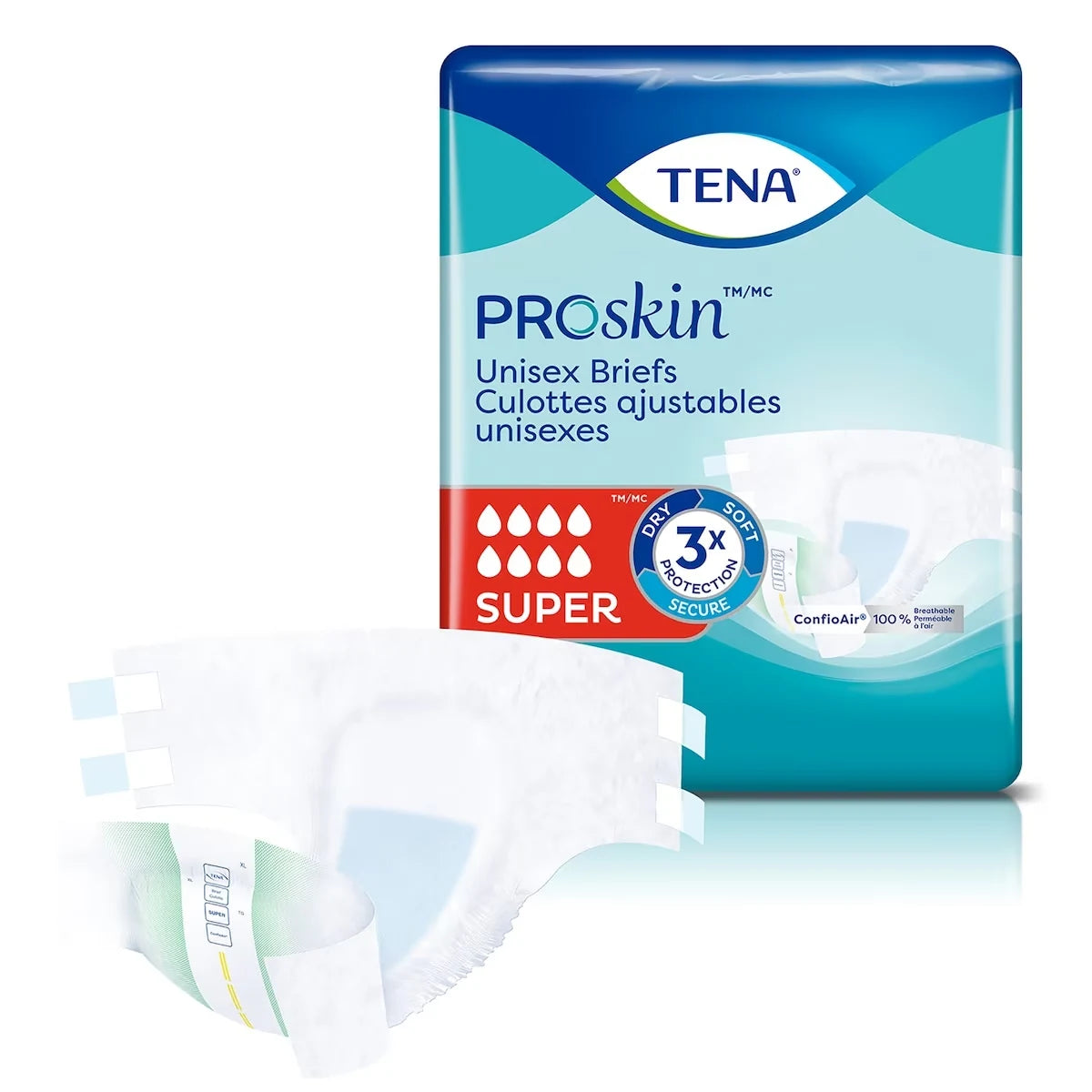 Tena Unisex Incontinence Brief, Super Absorbency, Xlarge product detail