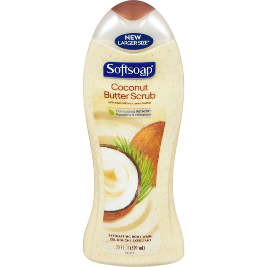 Softsoap Coconut Butter Scrub 591ml front package