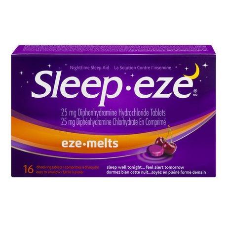 Sleep-eze regular strength eze-melts 16 tablets