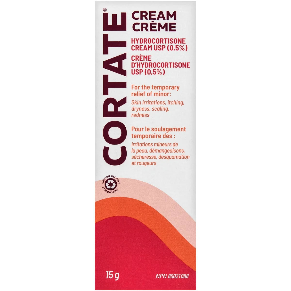 Cortate Cream Hydrocortisone Cream USP (0.5%) product image