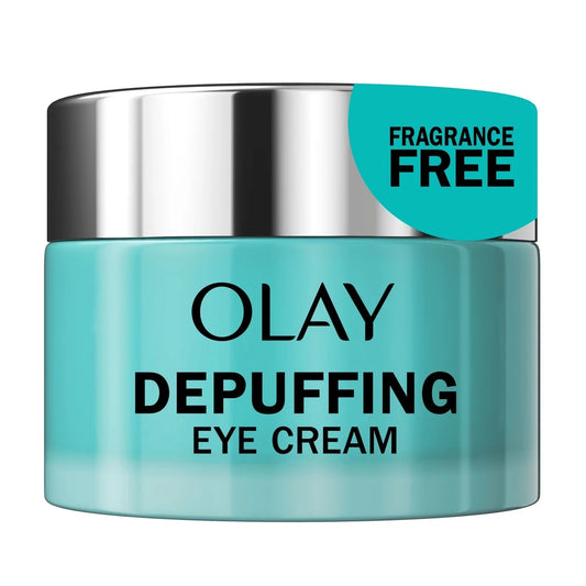 Olay Hyaluronic + Peptide 24 Gel Eye Cream, Fragrance-Free front package