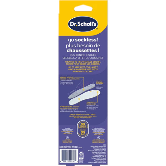 Dr. Scholl's Go Sockless! Cushioning Insoles, Unisex product detail