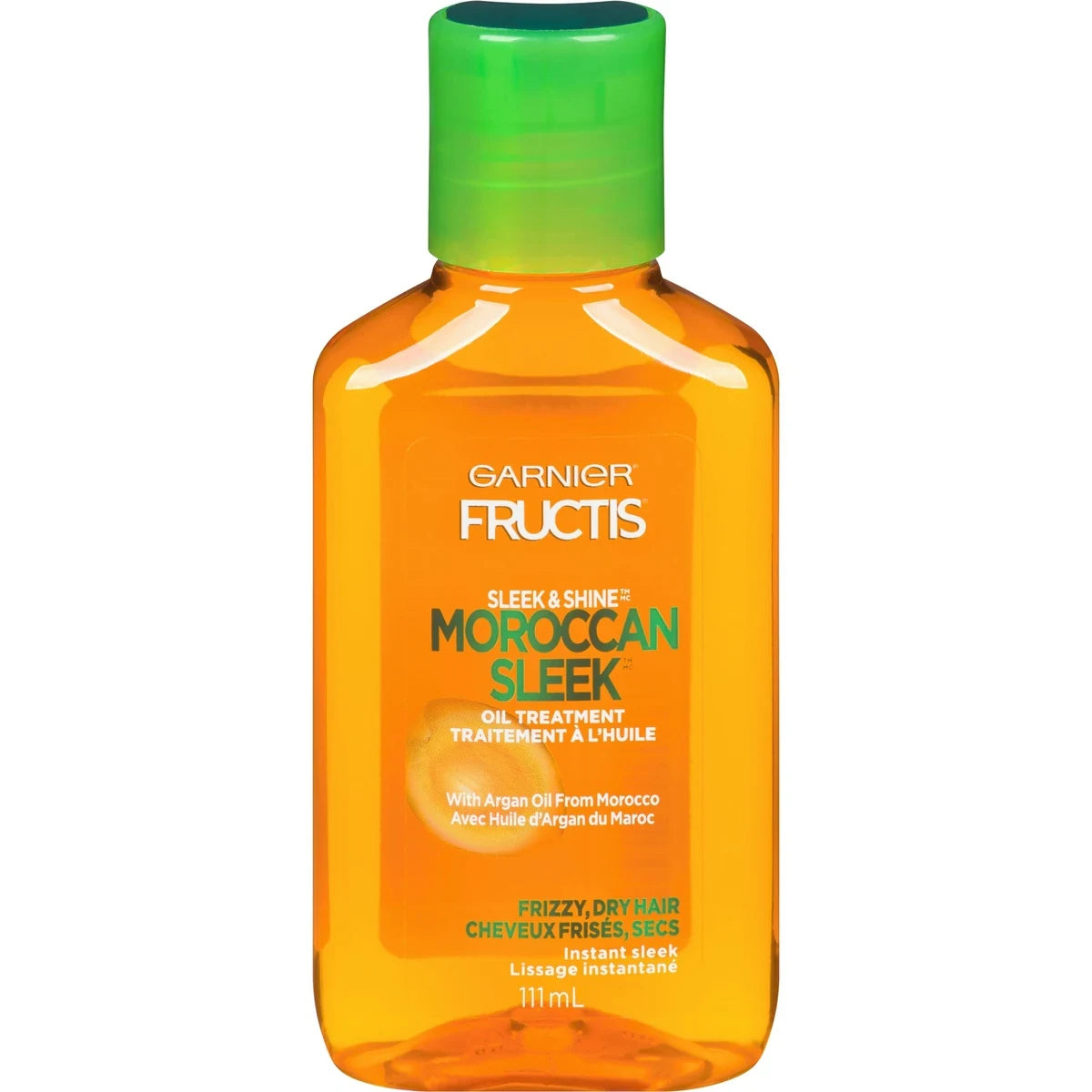 Garnier Fructis Sleek & Shine Moroccan Sleek Oil Treatment front package