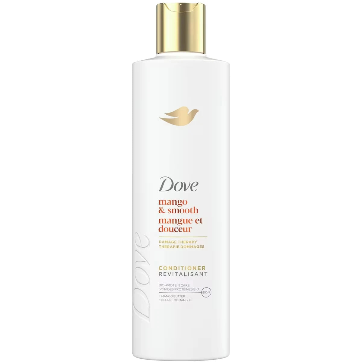 Dove Mango & Smooth Conditioner for Dull and Dry Hair, with Liquid Bio-Protein Care technology, 355 ML front package