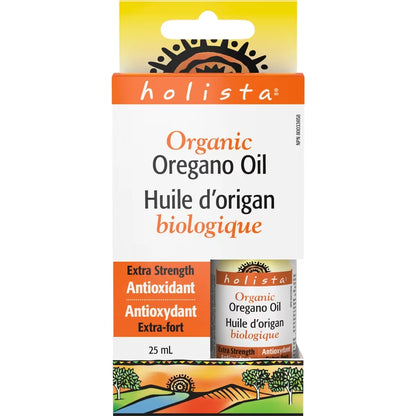 Holista Organic Oregano Oil Extra Strength Antioxidant front package