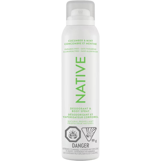 Native Aerosol-Free Spray Deodorant, Cucumber & Mint product detail