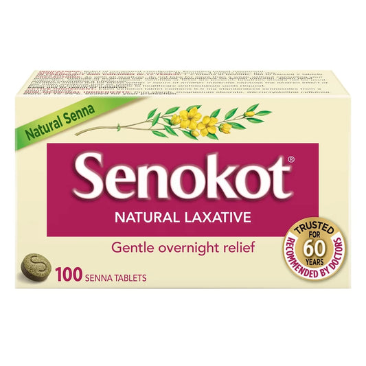 Senokot Natural Laxative 100ct 100 count front package