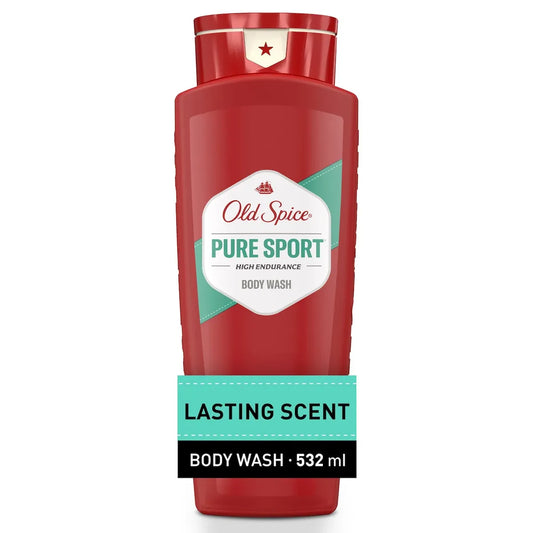 Old Spice High Endurance Pure Sport Scent Body Wash for Men, 532 mL front package