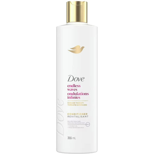 Dove Endless Waves Conditioner for Wavy Hair, with Liquid Bio-Protein Care technology, 355 ML front package