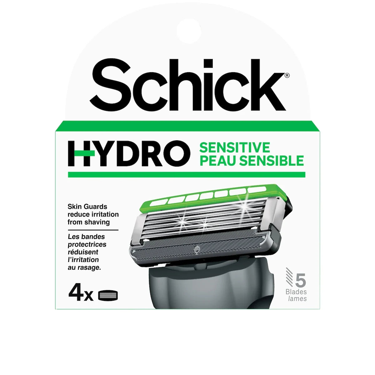 Schick Hydro Skin Comfort Sensitive Skin Men’s Razor Refills front package