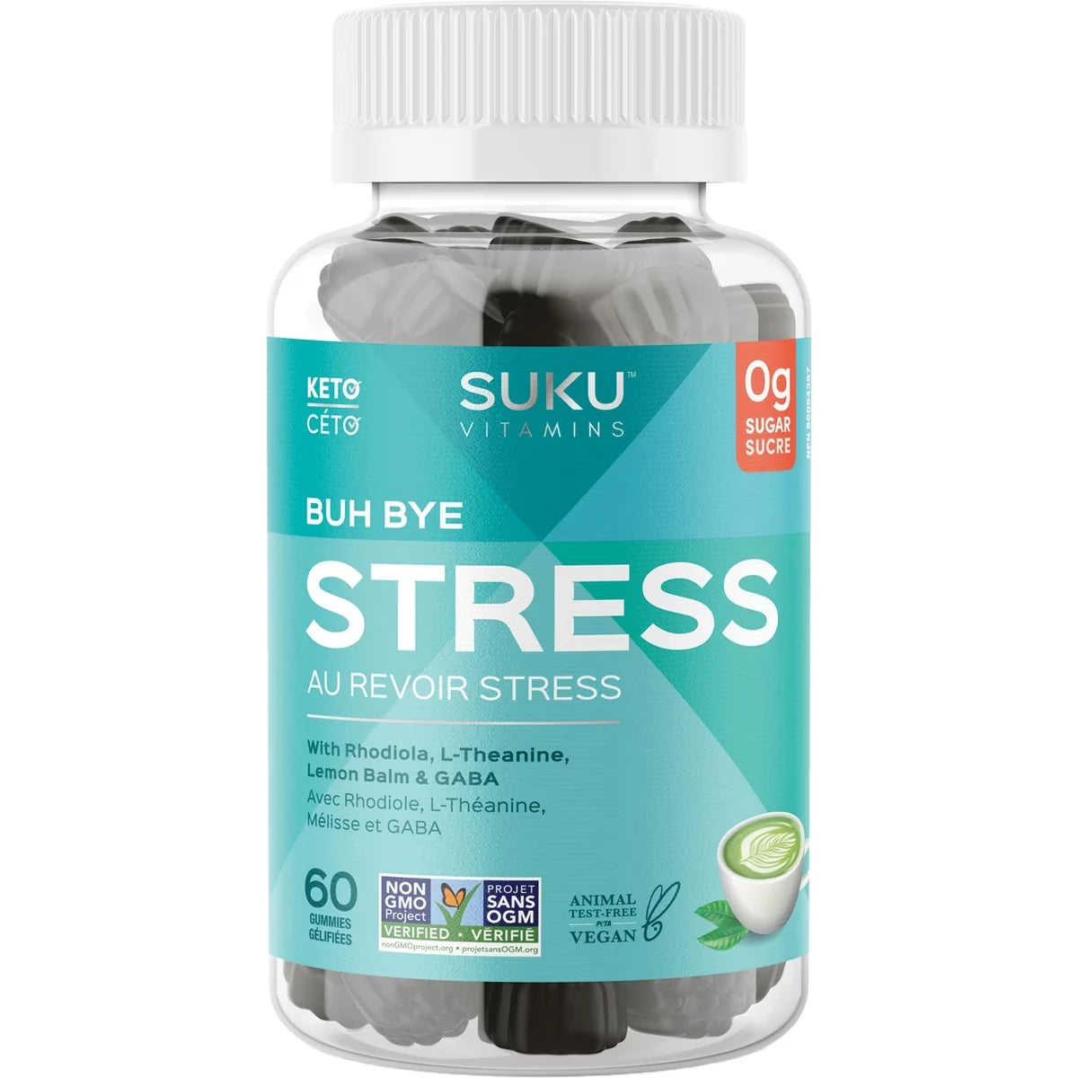 SUKU Buh Bye Stress front package