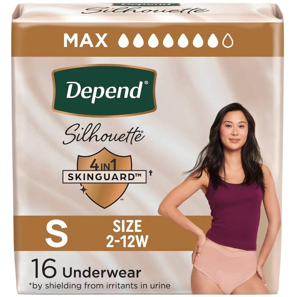 Depend Silhouette Adult Incontinence and Postpartum Underwear for Women, Small product image