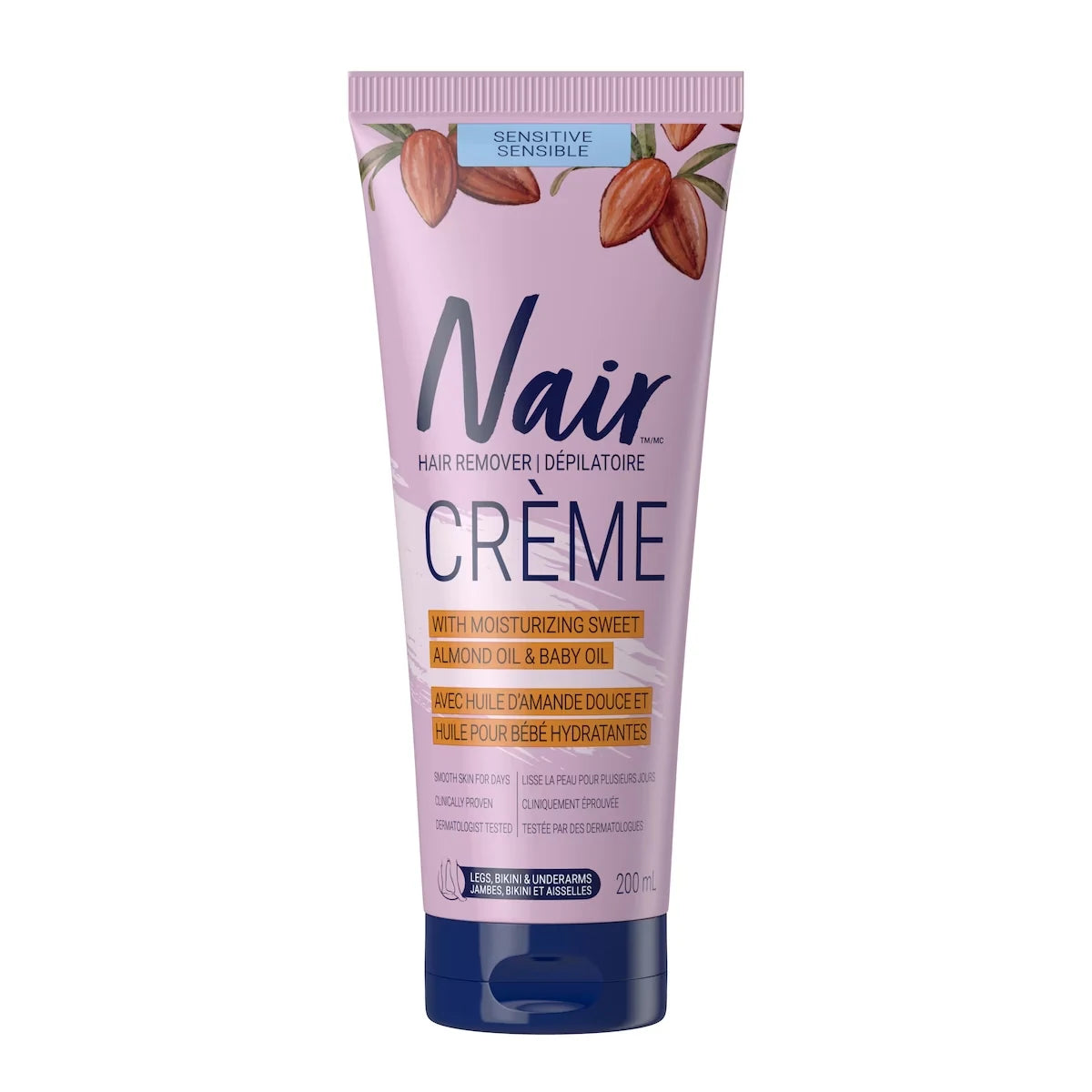 Nair Sensitive Formula Hair Removal Crème with Sweet Almond Oil and Baby Oil alternate view