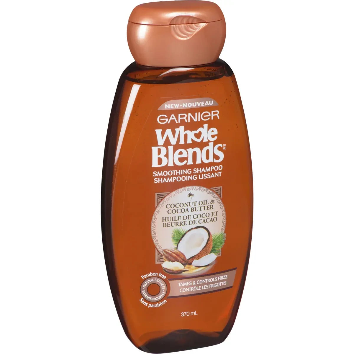 Garnier Whole Blends Shampoo, For Frizzy Hair, Coconut Oil & Cocoa Butter product detail
