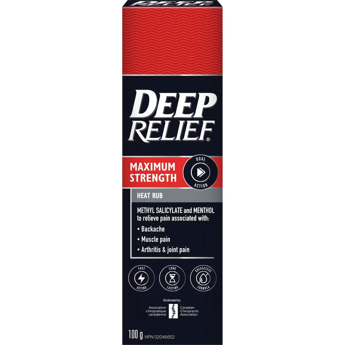 Deep Relief Maximum Strength Heat Pain Relief Rub, Treat Sore Muscles and Joints product image