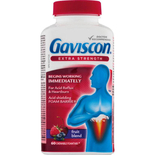 Gaviscon Extra Strength Chewable Foamtabs Peppermint with Cooling Action