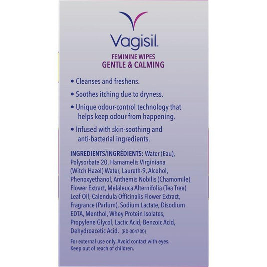 Vagisil Gentle & Calming Feminine Wipes