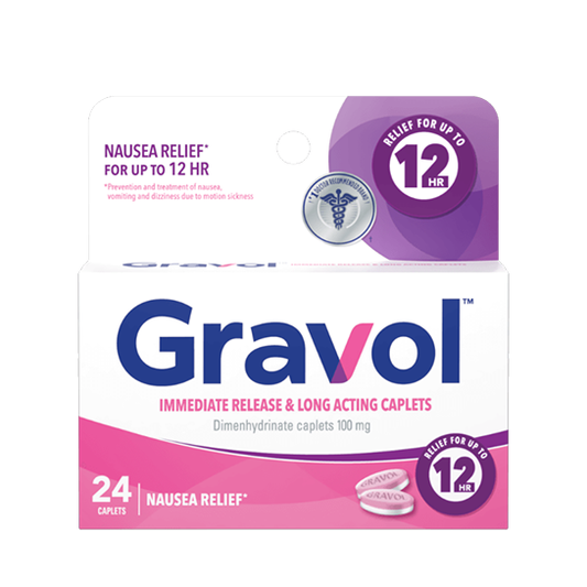 Gravol Immediate Release & Long Acting Caplets 24 capsules
