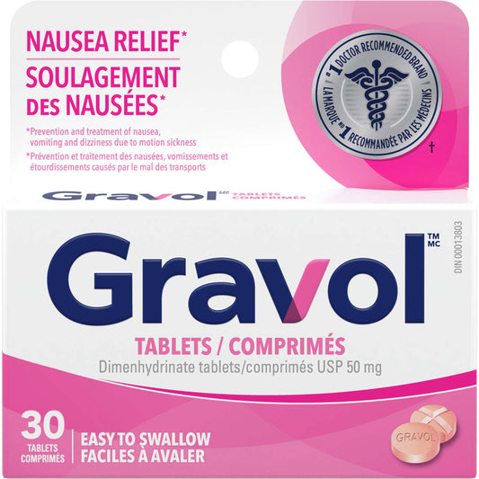 Gravol Easy to Swallow Tablets 50 mg