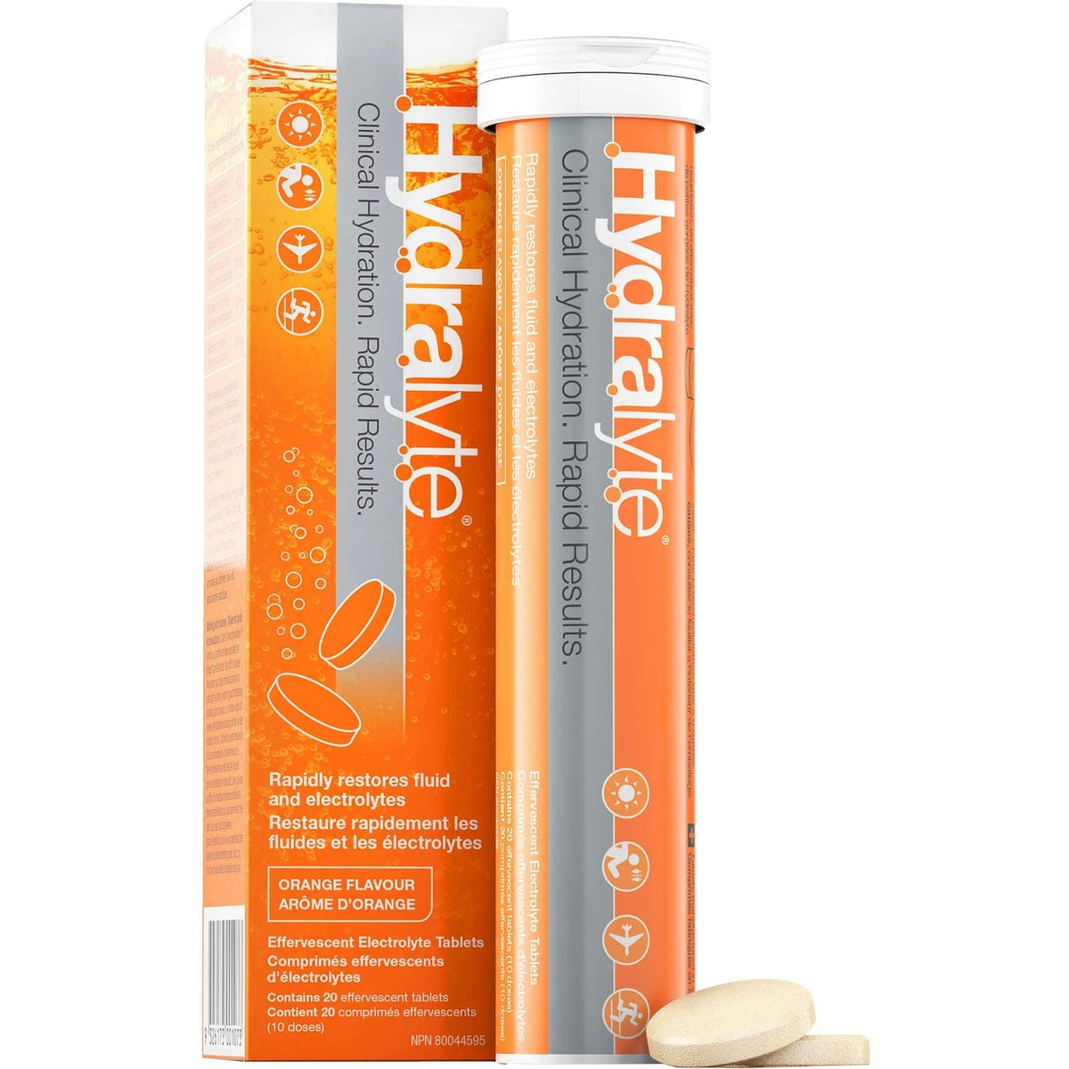 Hydralyte Effervescent Electrolytes Tablets Orange