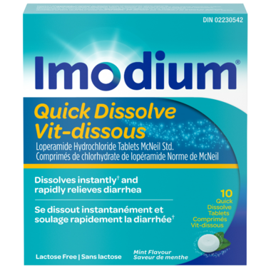 Imodium Diarrhea Relief, Quick-Dissolve Tablets 10 ea