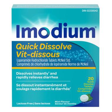 Imodium Diarrhea Relief, Quick-Dissolve Tablets 10 ea
