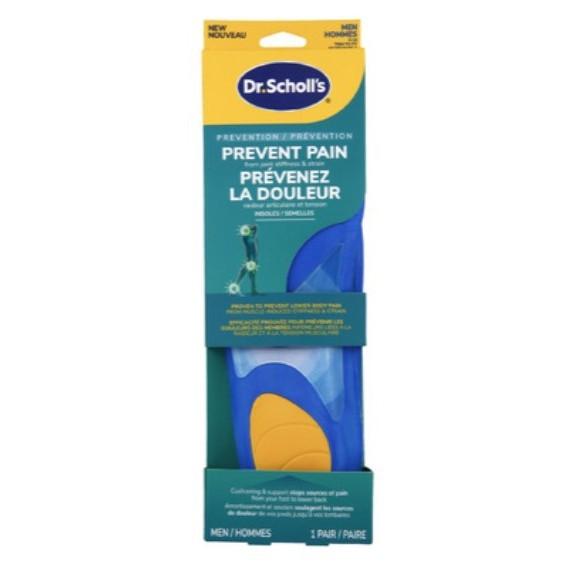 Dr. Scholl's Prevent Pain Protective Insoles, Men, Size 8-14