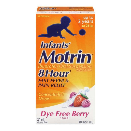 Motrin Infants' Liquid Cold Drops, Dye-Free Berry Flavour